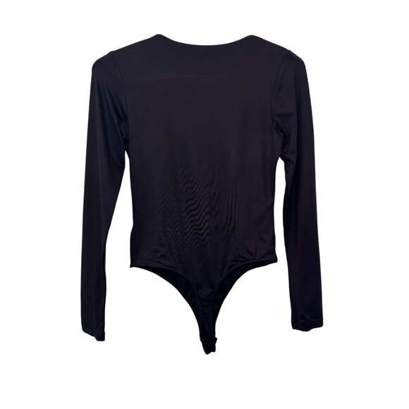 Ardene black contour long sleeve thong bodysuit size M - Picture 6 of 6
